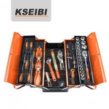 KSEIBI Tool box with 5 drawer and 72Pcs of heavy duty hand tools set